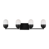 Visual Comfort Studio Foster Four Light Vanity in Midnight Black - DJV1094MBK