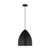 Visual Comfort Studio Huron One Light Pendant in Midnight Black - DJP1151MBK