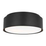 Visual Comfort Studio Dartmore Two Light Flush Mount in Midnight Black - DJF1042MBK
