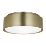 Visual Comfort Studio Dartmore Two Light Flush Mount in Satin Brass - DJF1042SB