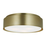 Visual Comfort Studio Dartmore Three Light Flush Mount in Satin Brass - DJF1063SB