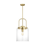 Visual Comfort Studio Anders One Light Pendant in Satin Brass - GLP1051SB