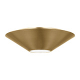 Visual Comfort Studio Echo LED Flush Mount and Sconce in Burnished Brass - KF1111BBS