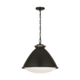 Visual Comfort Studio Hayward One Light Pendant in Aged Iron - LP1121AI
