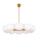 Visual Comfort Studio Cheverny Ten Light Chandelier in Burnished Brass - LXC11210BBS