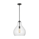 Visual Comfort Studio Zola One Light Pendant in Midnight Black - P1483MBK
