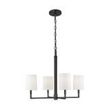 Visual Comfort Studio Danica Four Light Chandelier in Aged Iron - TC1194AI