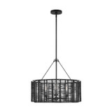 Visual Comfort Studio Winslow Three Light Chandelier in Midnight Black - TFC1163MBK