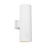 Visual Comfort Studio Outdoor Cylinders Two Light Wall Lantern in Outdoor Textured White - SLO1172OTW