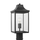 Generation Lighting Saybrook One Light Post Lantern in Textured Black - GLO1051EN3/TXB