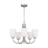 Generation Lighting Miles Five Light Chandelier in Brushed Nickel - GLC1115BS