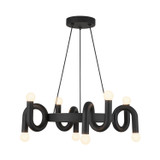 Alora Sadie Eight Light Chandelier in Matte Black - CH420823MB