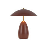 Alora Poppy LED Table Lamp in Burgundy - TL437409BGD