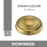 Minka Aire Minka Aire Ceiling Fan Downrod in Soft Brass - DR524-SBR