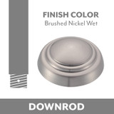 Minka Aire Minka Aire Ceiling Fan Downrod in Brushed Nickel Wet - DR524-BNW