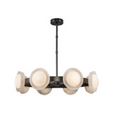 Alora Alonso LED Chandelier in Urban Bronze/Alabaster - CH320837UBAR-UNV