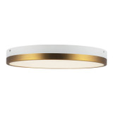 Alora Adelaide LED Flush Mount in Aged Gold/White - FM554215AGWH-5CCT