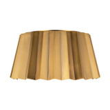Alora Plisse Two Light Flush Mount in Aged Gold - FM528514AG