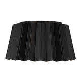 Alora Plisse Two Light Flush Mount in Matte Black - FM528514MB