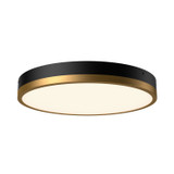 Alora Adelaide LED Flush Mount in Aged Gold/Matte Black - FM554215AGMB-5CCT