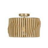 Capital Lighting Archer One Light Semi Flush Mount in Blonde Wood and Matte Brass - 244632BWB