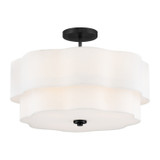 Hinkley Gwen LED Semi-Flush Mount in Black - 47733BK