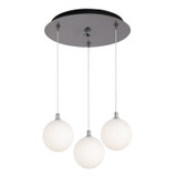 Kuzco Lighting Bolla LED Pendant in Chrome/Opal Glass - MP3106CHOP-03