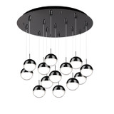 Kuzco Lighting Pluto LED Pendant in Black Chrome - MP402801BC-13