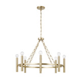 Capital Lighting Winton Eight Light Chandelier in Matte Brass - 462081MA