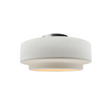 Justice Designs Radiance Collection One Light Semi-Flush Mount in Brushed Nickel - CER-6360-BIS-NCKL