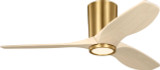 Visual Comfort Fan Seyra 44" Ceiling Fan in Burnished Brass - 3SYRHSM44BBSWWOD