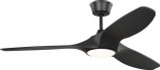 Visual Comfort Fan Selen 52" Ceiling Fan in Midnight Black - 3SLNSM52MBKD