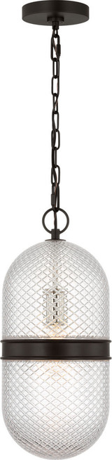 Visual Comfort Studio Lucinda One Light Pendant in Aged Iroged Iron - AP1291AI