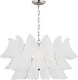 Visual Comfort Studio Chloe Five Light Chandelier in Polished Nickel/Polished Nickel - CC1825PN