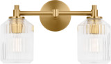 Visual Comfort Studio Barstow Two Light Bath in Burnished Brass/Burnished Brass - CV1092BBS