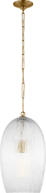 Visual Comfort Studio Serafina One Light Pendant in Burnished Brass/Burnished Brass - HP1001BBS