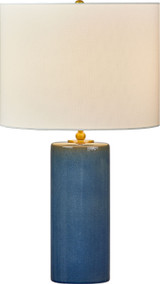 Visual Comfort Studio Lauren One Light Table Lamp in Deep Ocean Crackle/Deep Ocean Crackle - KST1241DOC