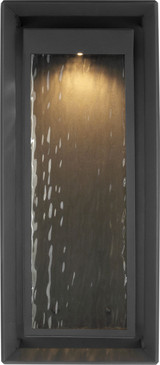 Visual Comfort Studio Urbandale LED Wall Lantern in Textured Black/Textured Black - OL13704TXB-L1