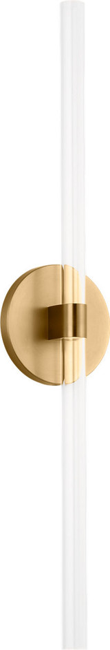 Visual Comfort Studio Silas LED Wall Sconce in Burnished Brass/Burnished Brass - SLW1102BBS