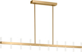 Visual Comfort Studio Silas LED Linear Pendant in Burnished Brass/Burnished Brass - SLC11120BBS
