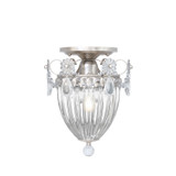 Schonbek Bagatelle One Light Semi-Flush Mount in Antique Silver - 1239-48A