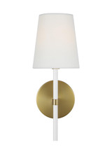 Visual Comfort Studio Monroe One Light Wall Sconce in Burnished Brass - KSW1081BBSGW