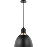 Visual Comfort Studio Huey One Light Pendant in Midnight Black - 6680301-112