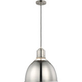 Visual Comfort Studio Huey One Light Pendant in Brushed Nickel - 6680301-962