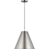 Visual Comfort Studio Gordon One Light Pendant in Antique Brushed Nickel - 6585101-965