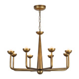 Alora Spade LED Chandelier in Vintage Brass - CH313830VB