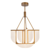 Alora Anders LED Chandelier in Vintage Brass - CH336424VB-UNV