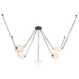 Alora Mineral LED Chandelier in Urban Bronze/Alabaster - CH360105UBAR