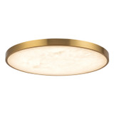 Alora Evelyn LED Flush Mount in Brushed Gold/Alabaster - FM653015BGAR