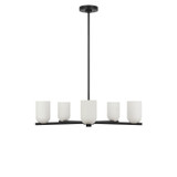 Generation Lighting Neblina Five Light Chandelier in Midnight Black - GLC1935MBK